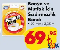 BOSS TAPE BANYO VE MUTFAK İÇİN SIZDIRMAZLIK BANDI